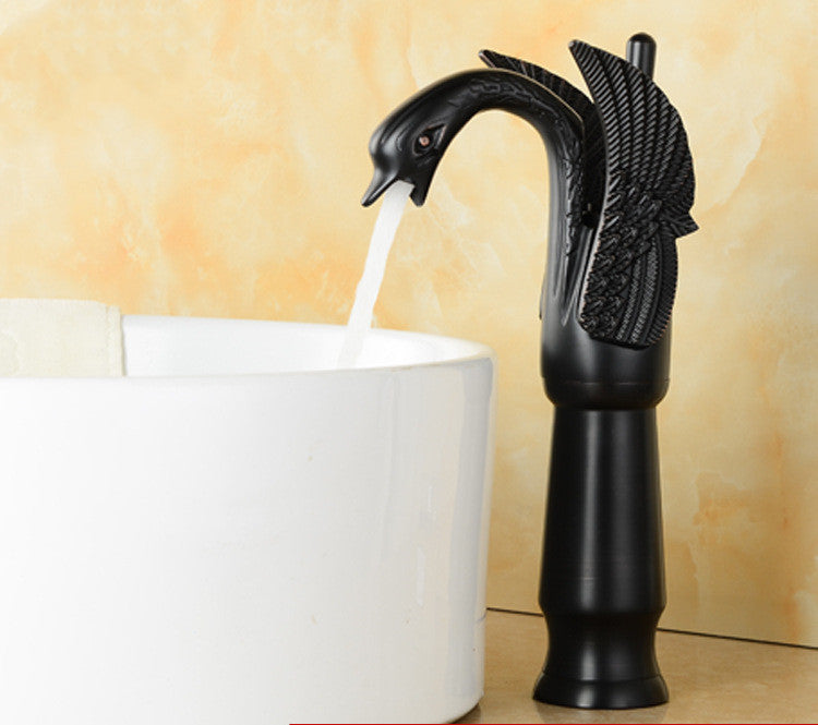 Antiker Schwanenhals-Wasserhahn für Waschtisch | LuxeStyle