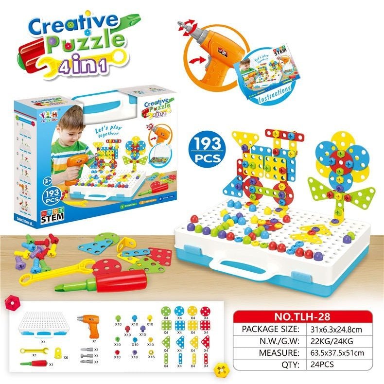 Kreatives Schraubpuzzle-Set für Kinder