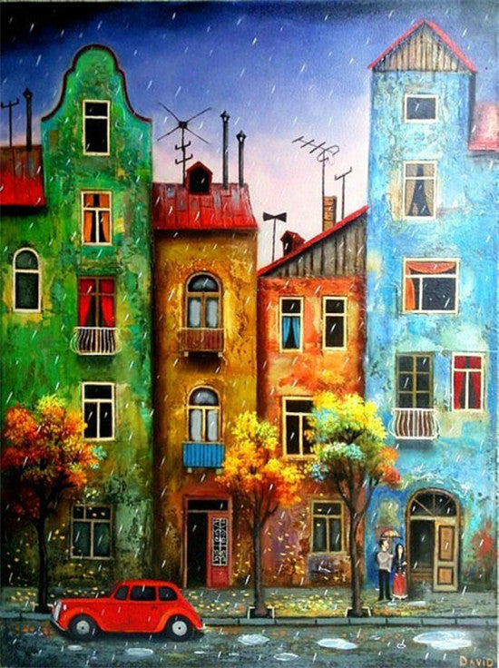 Abstrakte Stadtlandschaft zum Malen nach Zahlen – Bild 7 | LuxeStyle