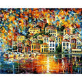Abstrakte Stadtlandschaft zum Malen nach Zahlen – Bild 1 | LuxeStyle