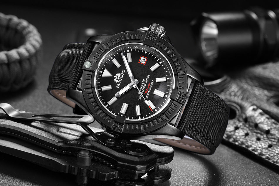 Herren Automatikuhr, mechanisch, Lederarmband – Bild 6 | LuxeStyle