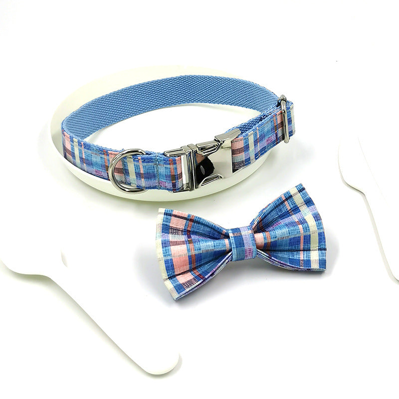 Hundehalsband mit Schleife im Schottenkaro – Bild 5 | LuxeStyle