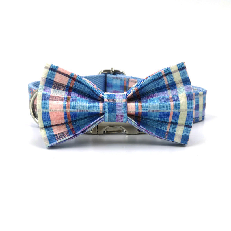 Hundehalsband mit Schleife im Schottenkaro – Bild 3 | LuxeStyle