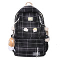 Japanischer Plaid Rucksack für Schule & Freizeit | LuxeStyle