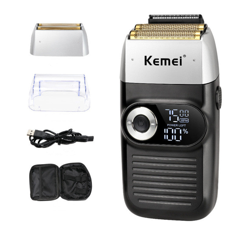 Rasierer mit LCD-Display und 2-in-1-Klinge