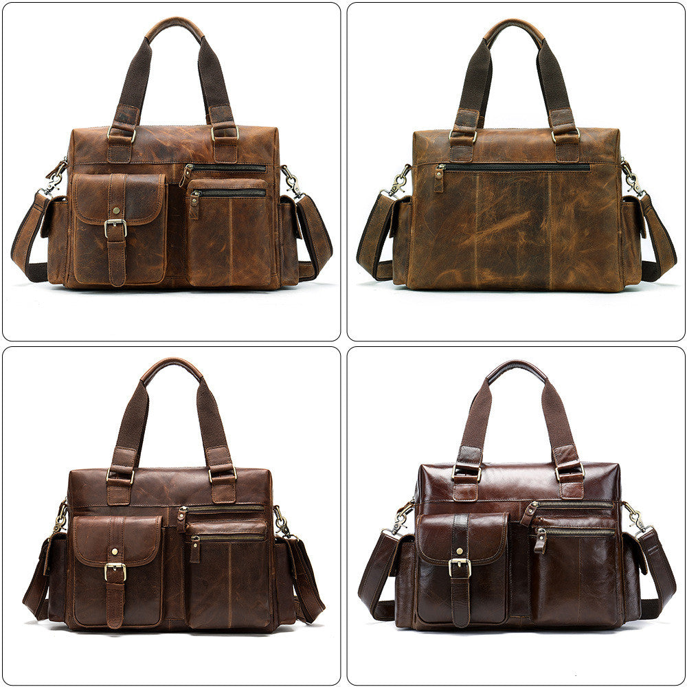 Retro-Reisetasche aus Leder – Bild 3 | LuxeStyle