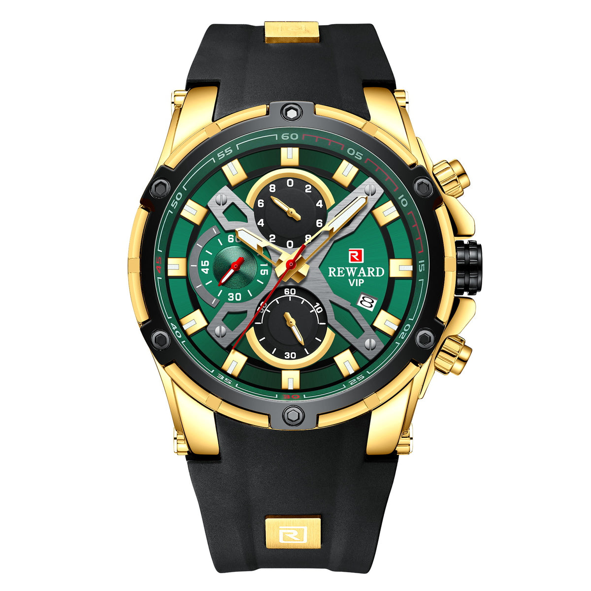 Herren Sportuhr Multifunktion Chronograph Silikon – Bild 3 | LuxeStyle