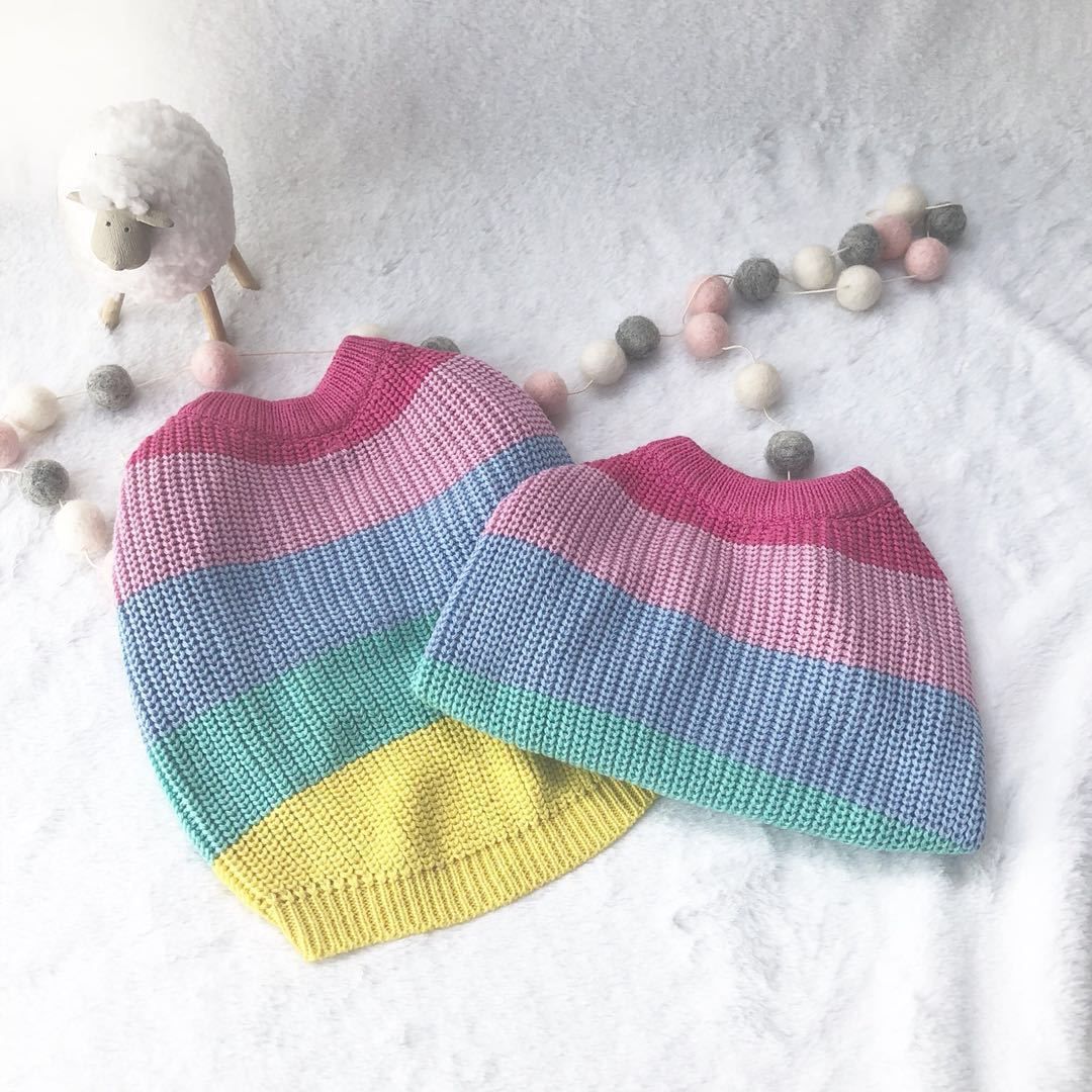 Wollpullover für Hund – Regenbogen, Grösse S–XXL | LuxeStyle
