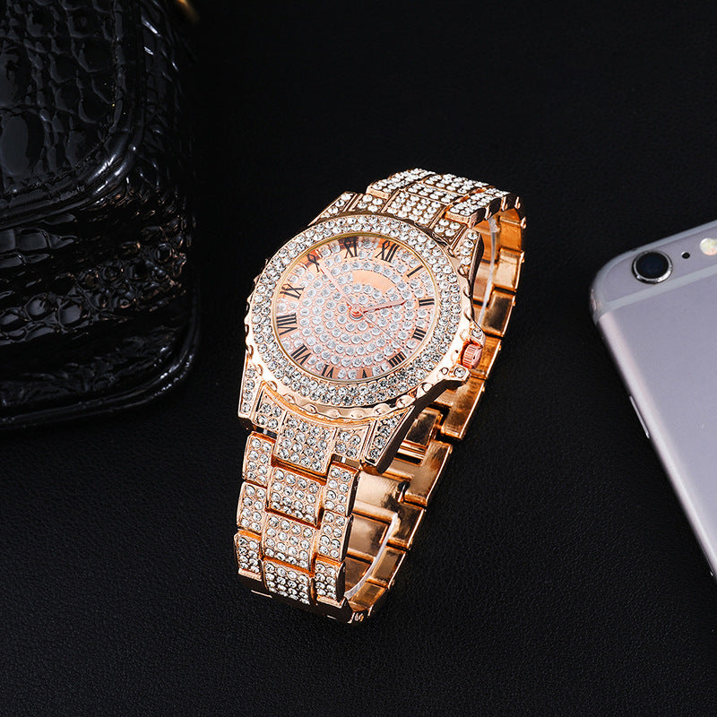 Personalisierte Hip-Hop-Uhr mit Diamanten und Sternen – Bild 4 | LuxeStyle