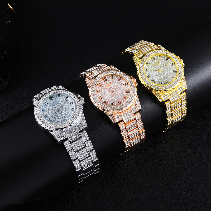 Personalisierte Hip-Hop-Uhr mit Diamanten und Sternen – Bild 5 | LuxeStyle
