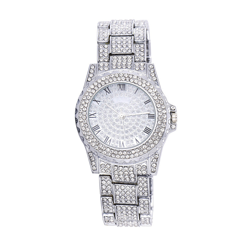 Personalisierte Hip-Hop-Uhr mit Diamanten und Sternen – Bild 3 | LuxeStyle