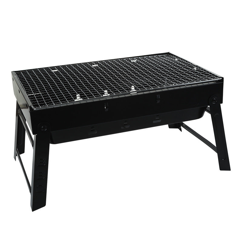 Klappbarer Grill aus Edelstahl für Holzkohle und Koreanische Spiesse – Bild 2 | LuxeStyle