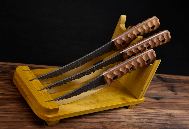 Metzger-Messer-Set, 3-teilig, Palisandergriff – Bild 2 | LuxeStyle
