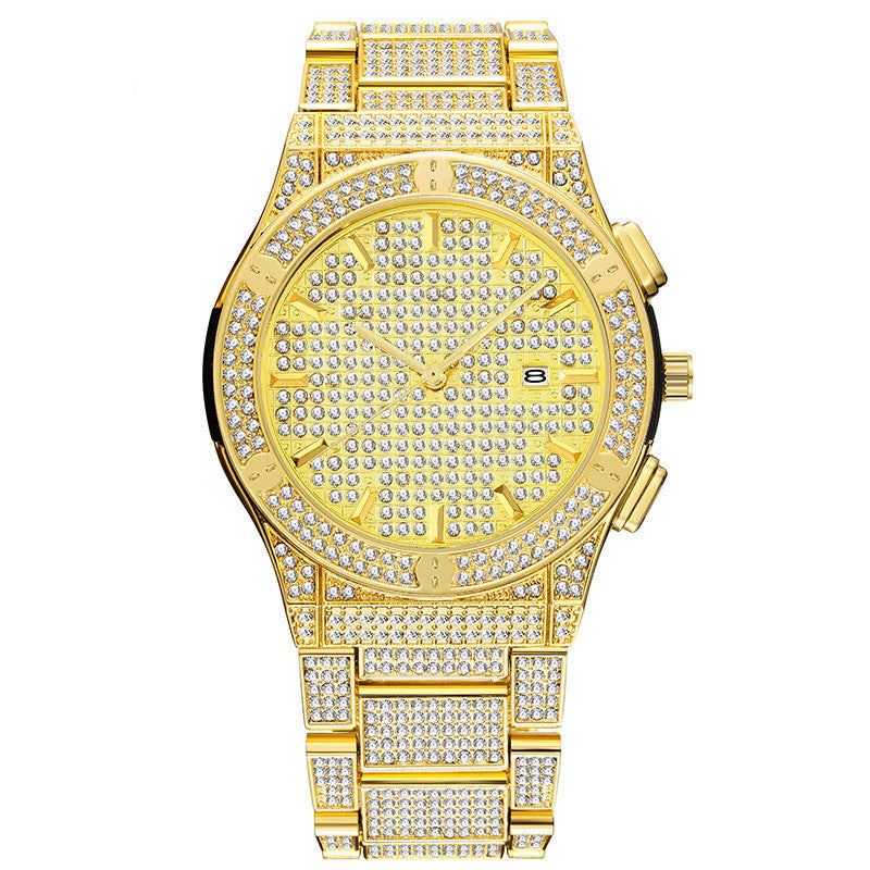 Hip Hop Kalender Herrenuhr mit grossem Zifferblatt – Bild 5 | LuxeStyle