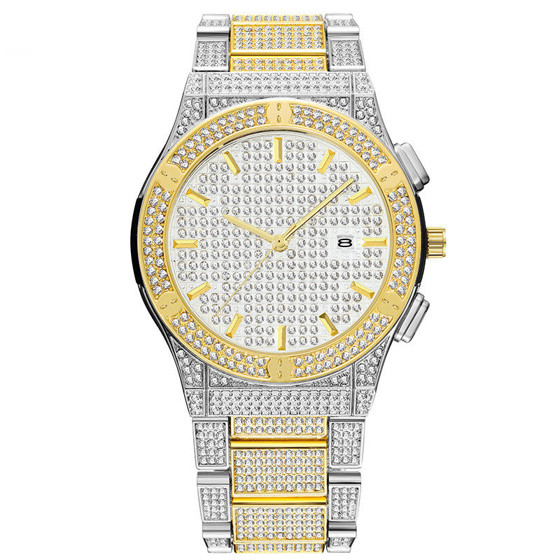 Hip Hop Kalender Herrenuhr mit grossem Zifferblatt – Bild 3 | LuxeStyle