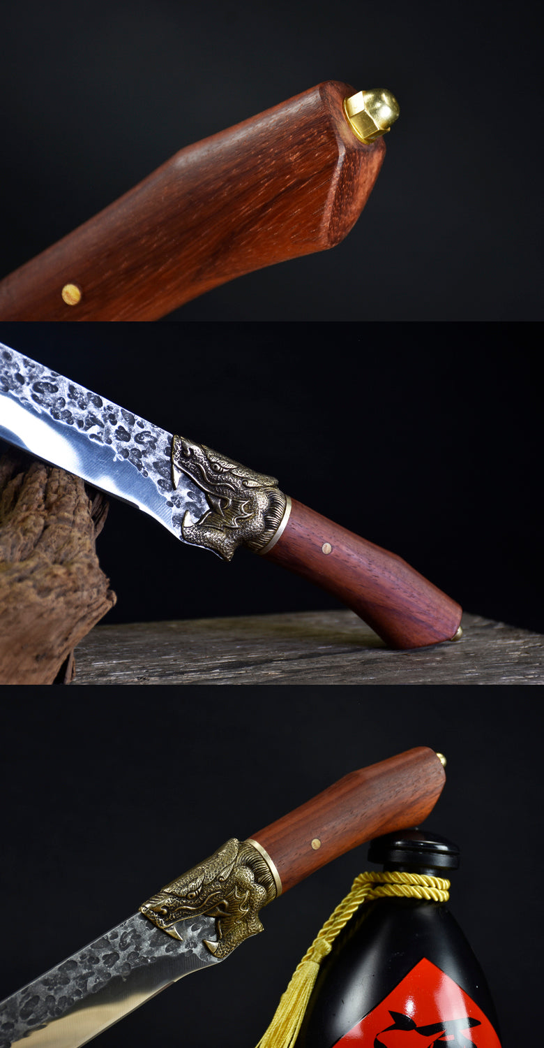 Chilong Knochenmesser mit Mahagonigriff | LuxeStyle