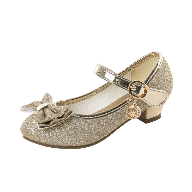 Kleine Mädchen Kristall-Leder-Schuhe – Bild 3 | LuxeStyle