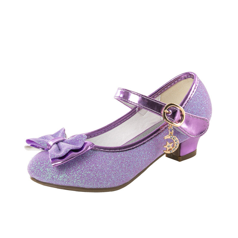 Kleine Mädchen Kristall-Leder-Schuhe – Bild 4 | LuxeStyle