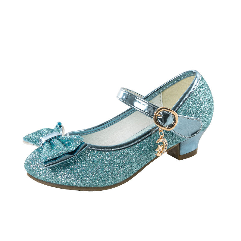 Kleine Mädchen Kristall-Leder-Schuhe | LuxeStyle