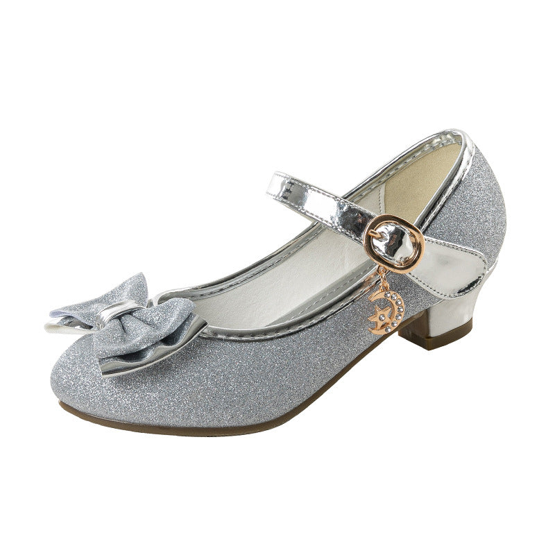 Kleine Mädchen Kristall-Leder-Schuhe – Bild 7 | LuxeStyle