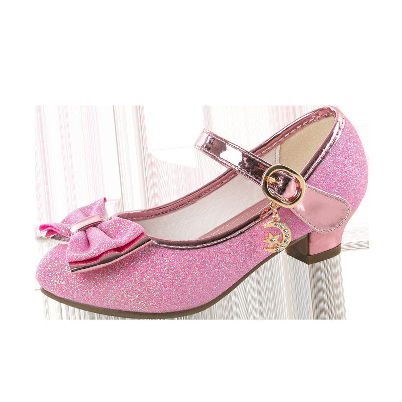 Kleine Mädchen Kristall-Leder-Schuhe – Bild 5 | LuxeStyle