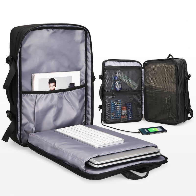 Grosser Rucksack aus Oxford-Stoff für Herren – Bild 6 | LuxeStyle