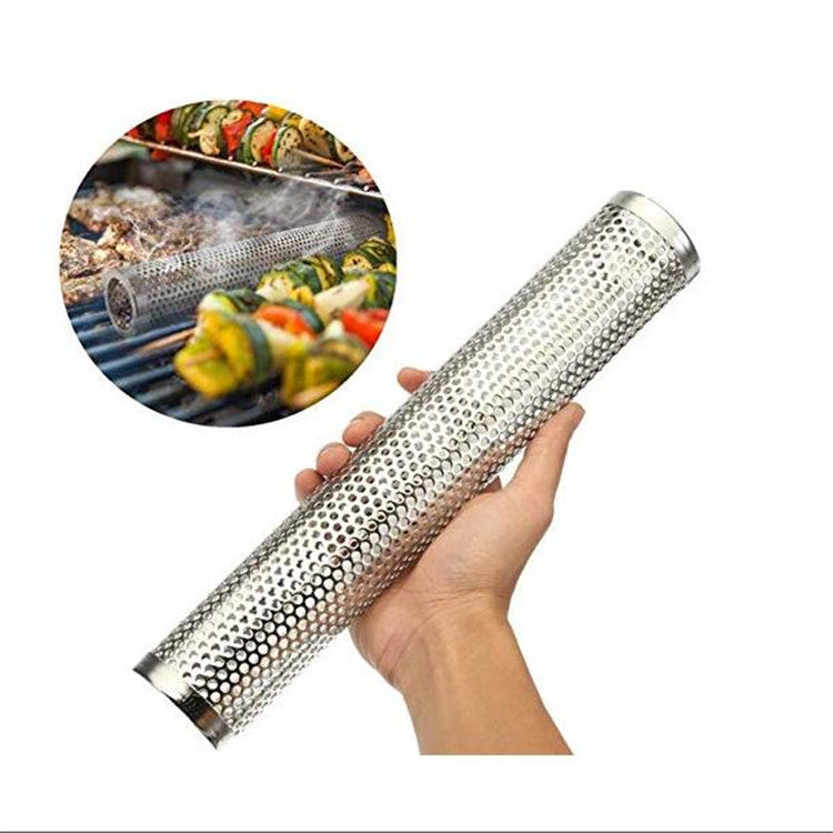 Runder BBQ-Rauchgenerator aus Edelstahl (15 cm) – Bild 4 | LuxeStyle