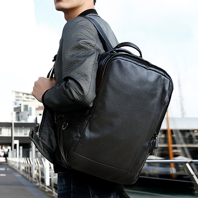 Business Casual Rucksack aus Leder – Bild 3 | LuxeStyle