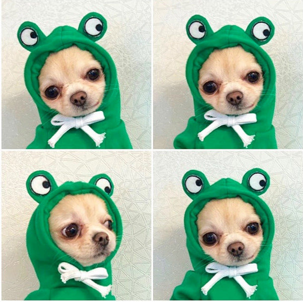 Fleece-Kapuzenpullover für Hunde mit Früchtedesign