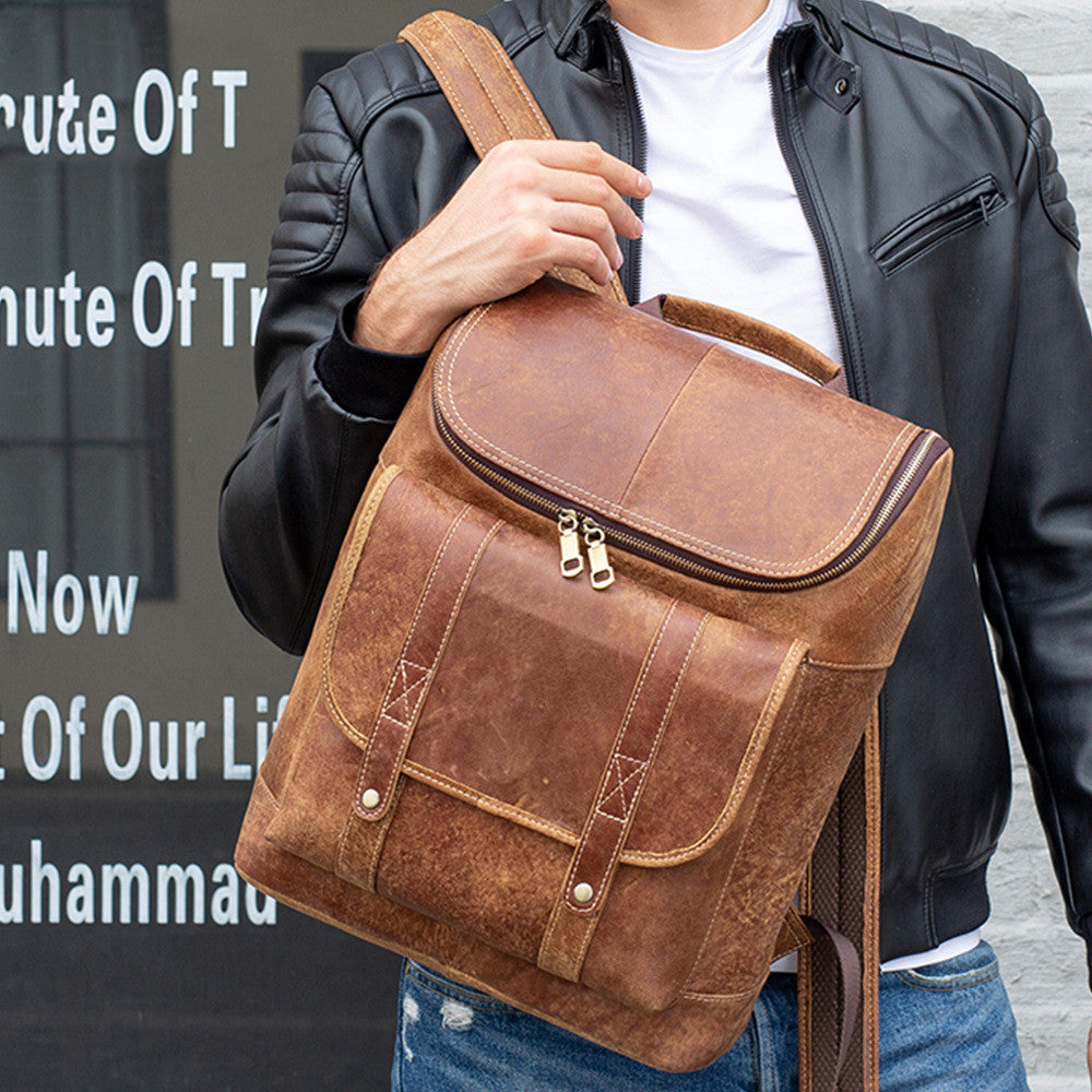 Leder-Rucksack für Reisen – Bild 5 | LuxeStyle
