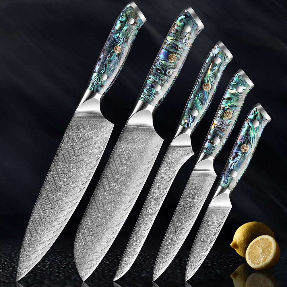 Japanisches Santoku Stahlmesser-Set (5-teilig) | LuxeStyle