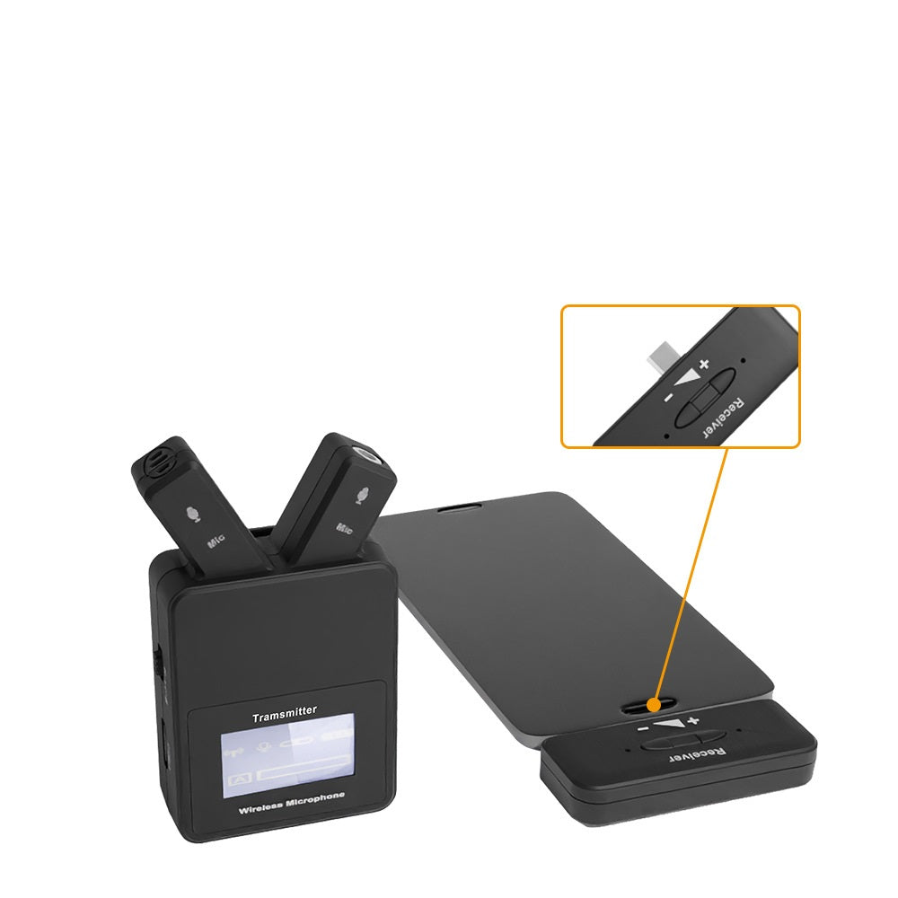 W108 Mini Funkmikrofon mit USB-C-Anschluss