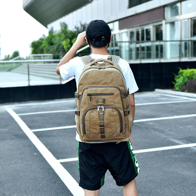 Rucksack für Reisen – 20‑35 L, Canvas – Bild 5 | LuxeStyle
