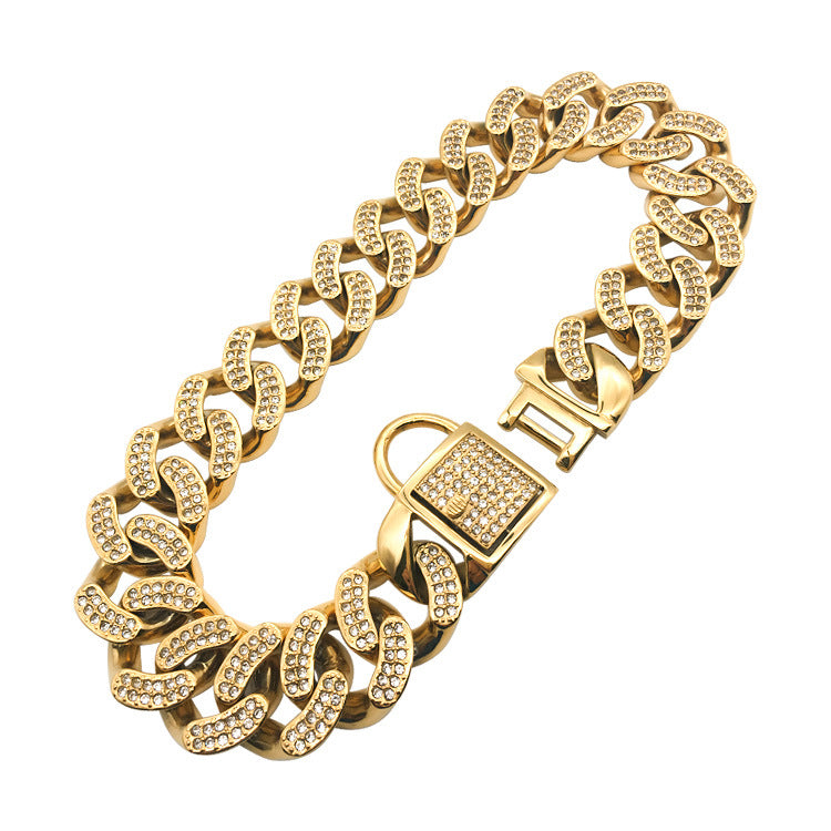 Hundehalskette mit Strass-Schnalle – Bild 6 | LuxeStyle