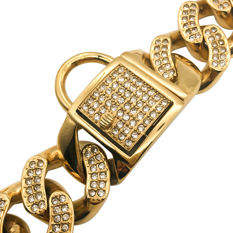 Hundehalskette mit Strass-Schnalle – Bild 1 | LuxeStyle