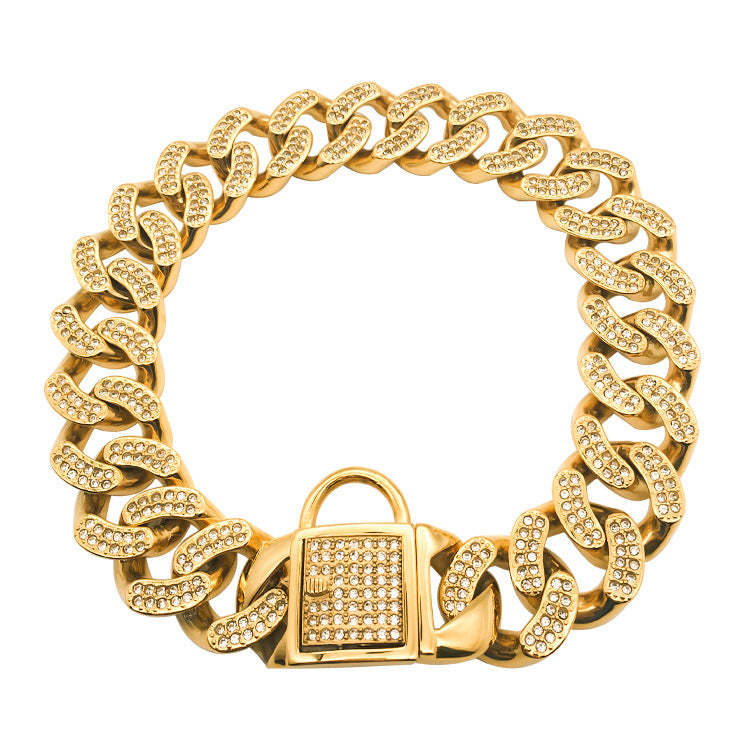 Hundehalskette mit Strass-Schnalle – Bild 7 | LuxeStyle