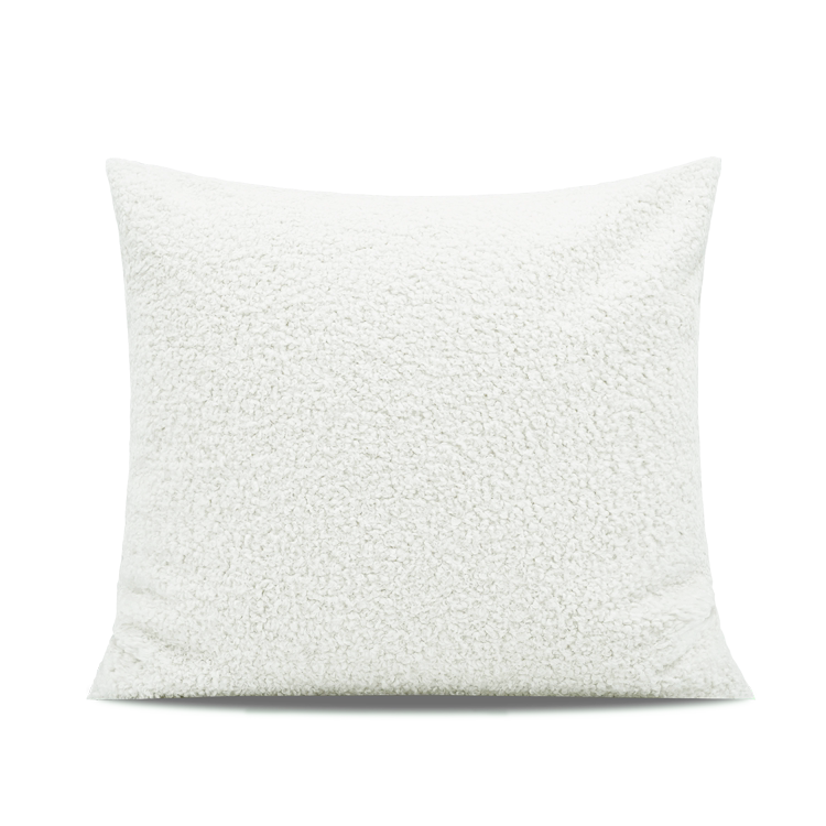 Nordisches Schneeweiss Kunstwoll-Kissen – Bild 4 | LuxeStyle