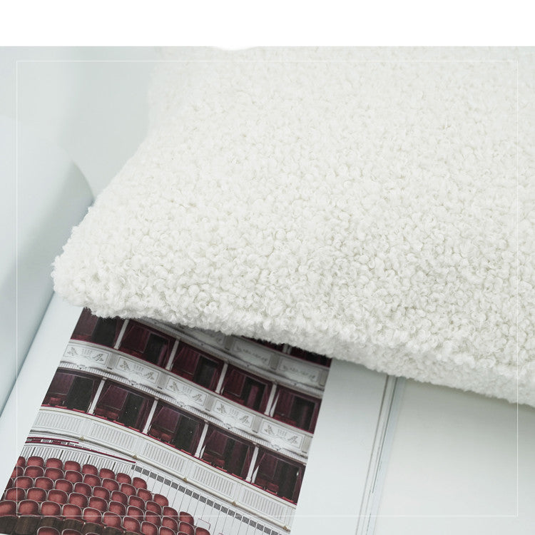 Nordisches Schneeweiss Kunstwoll-Kissen – Bild 5 | LuxeStyle