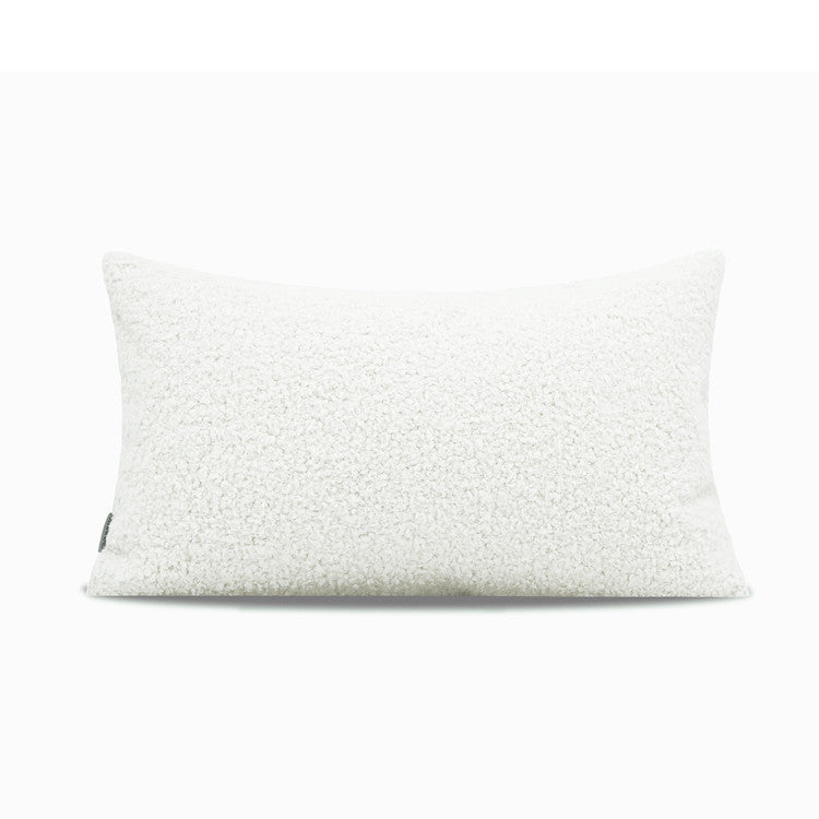 Nordisches Schneeweiss Kunstwoll-Kissen – Bild 3 | LuxeStyle