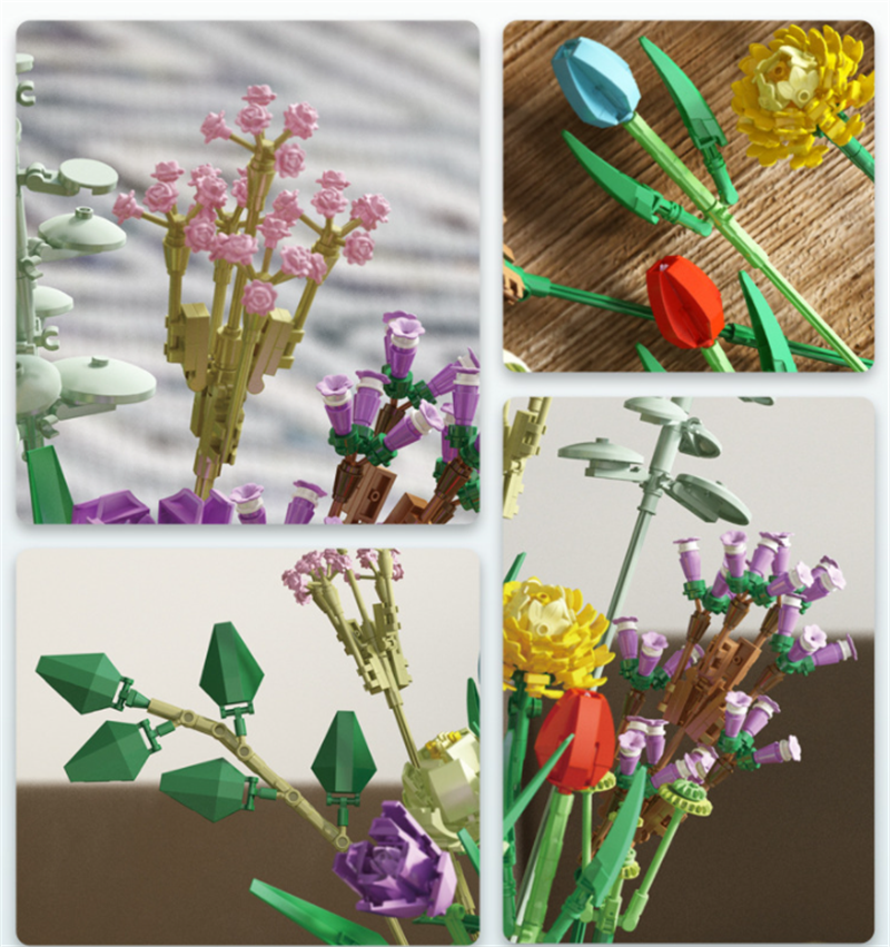 Blumenmodell-Mädchen-Puzzle-Baustein – Bild 4 | LuxeStyle