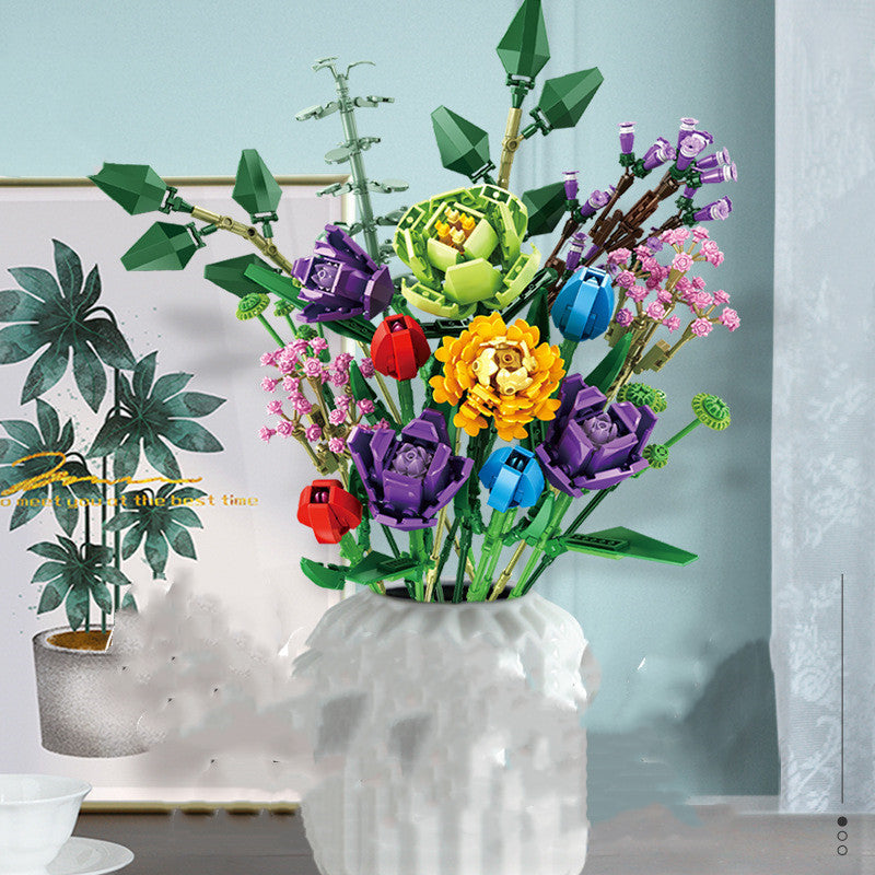 Blumenmodell-Mädchen-Puzzle-Baustein – Bild 2 | LuxeStyle