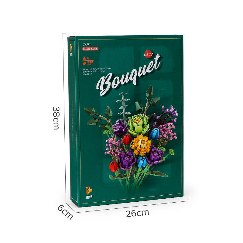Blumenmodell-Mädchen-Puzzle-Baustein – Bild 5 | LuxeStyle