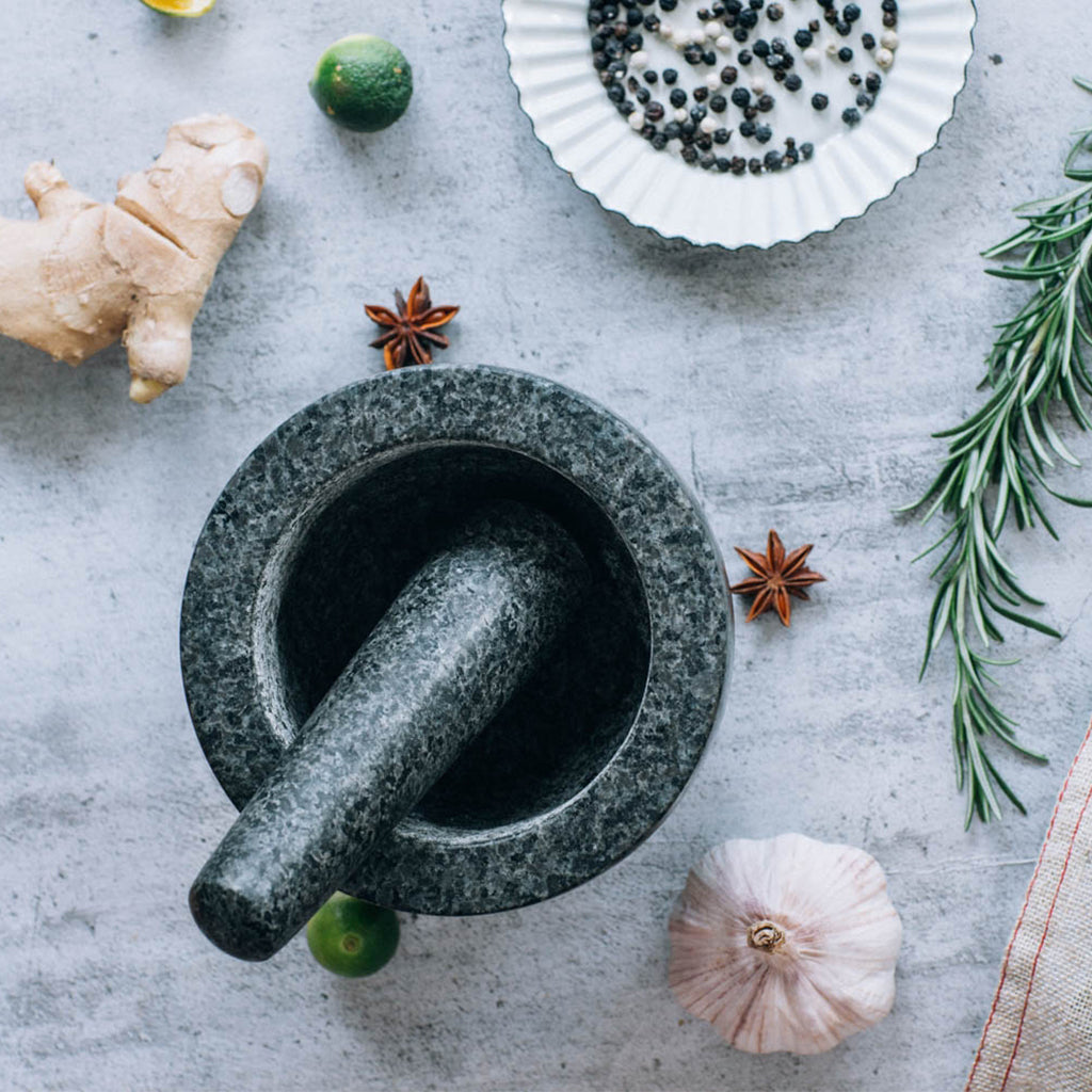 Granit Mörser-Set mit Stössel | LuxeStyle