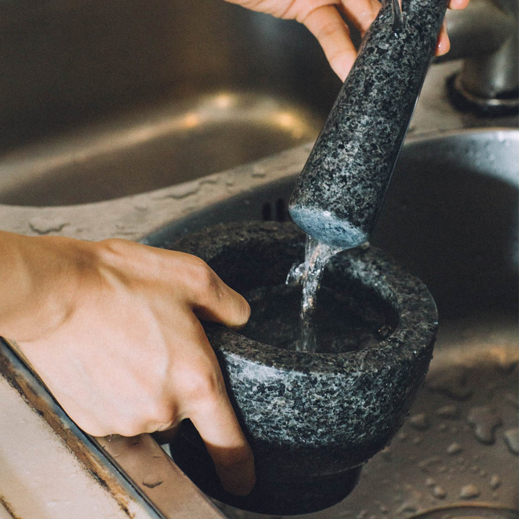Granit Mörser-Set mit Stössel – Bild 4 | LuxeStyle