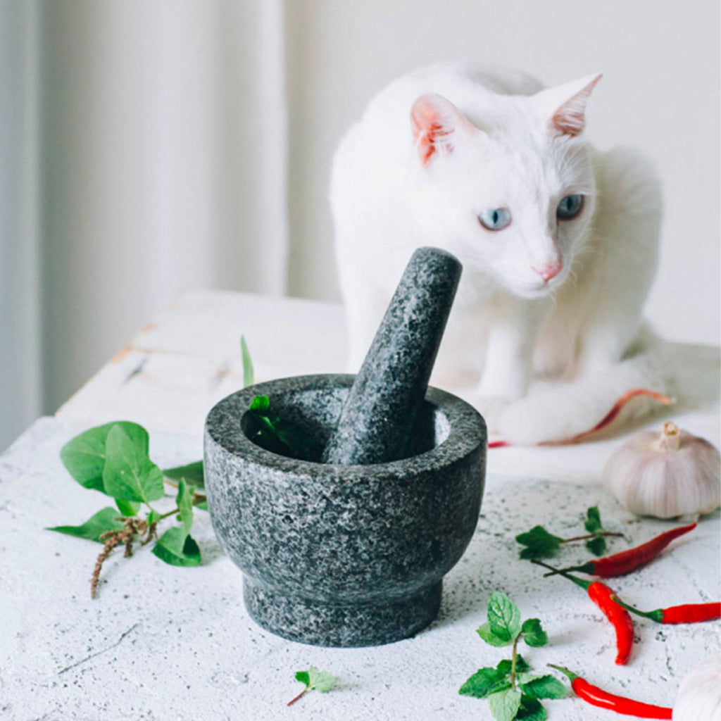 Granit Mörser-Set mit Stössel – Bild 3 | LuxeStyle
