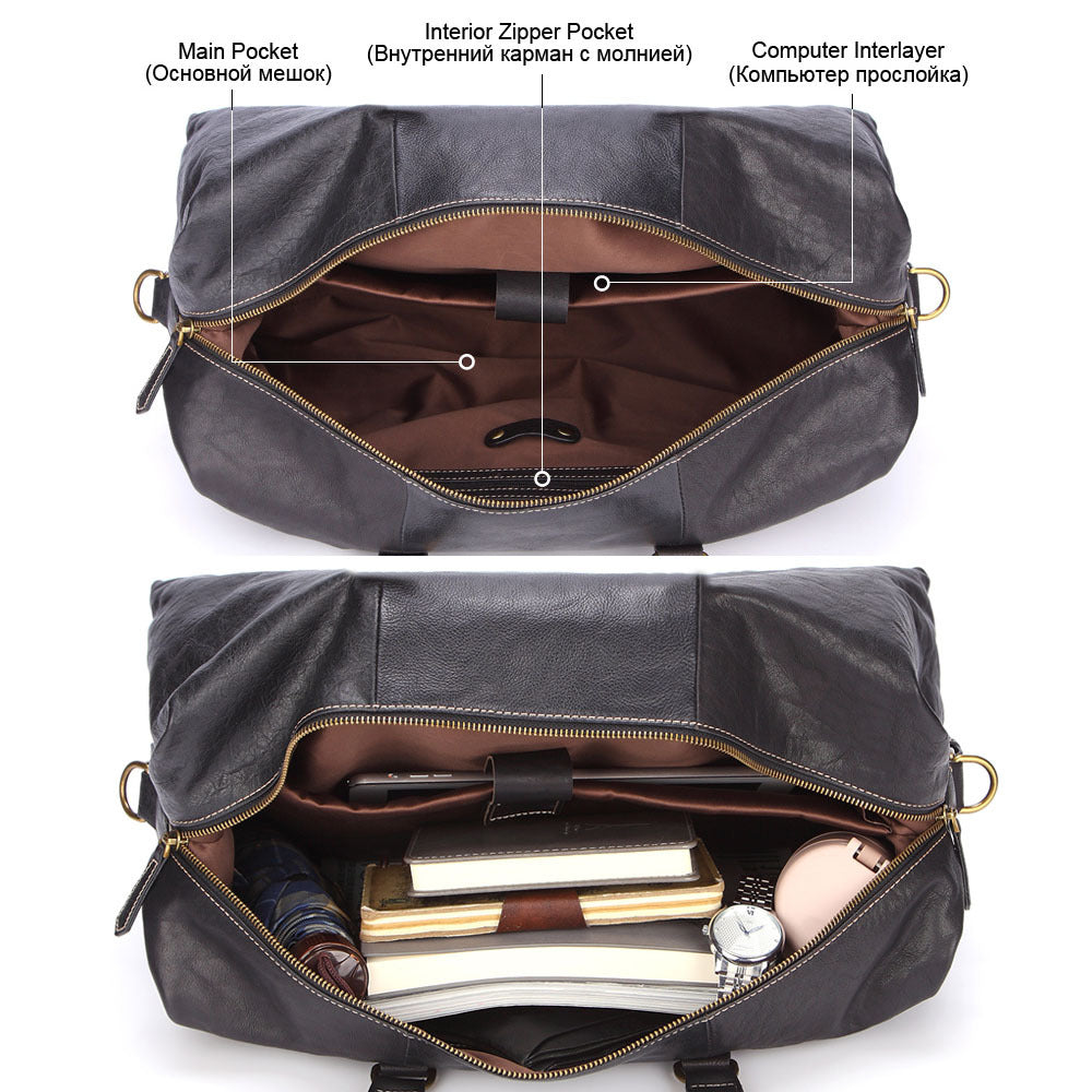 Amalek Wochenendtasche aus Leder | LuxeStyle
