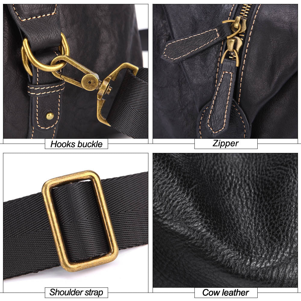 Amalek Wochenendtasche aus Leder – Bild 4 | LuxeStyle