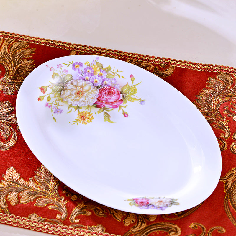 Ovale Jingdezhen Keramik Servierplatte – Bild 3 | LuxeStyle