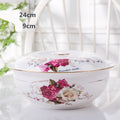 Bone China Suppenschale mit Deckel | LuxeStyle