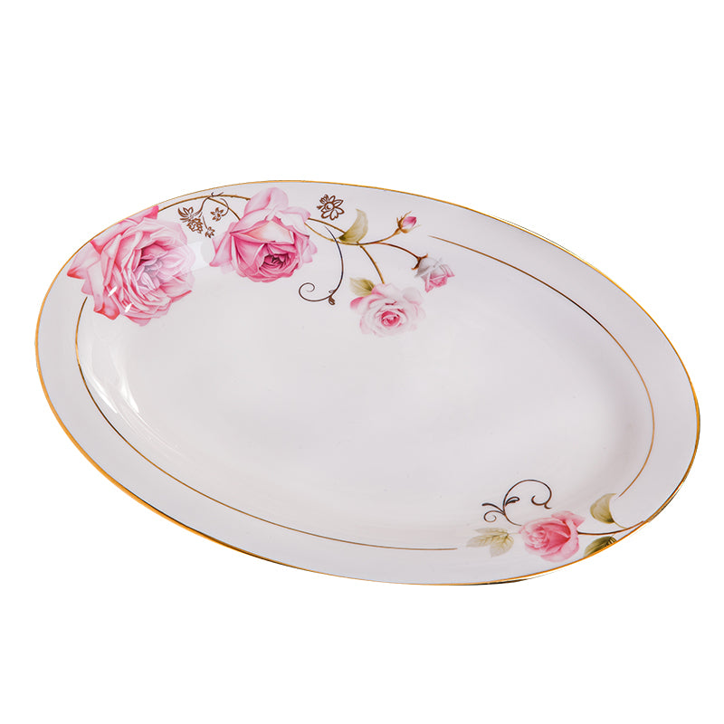 Ovale Jingdezhen Keramik Servierplatte – Bild 7 | LuxeStyle